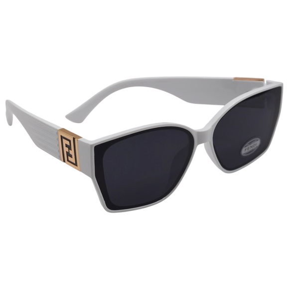 Fendi Women’s Sunglasses | White Frames | Gray Lens | FF | 56-18-138 Used - Picture 1 of 12